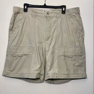 Columbia Men’s Cargo Khaki Shorts Size 38 Convertible Pants Missing‎ Legs